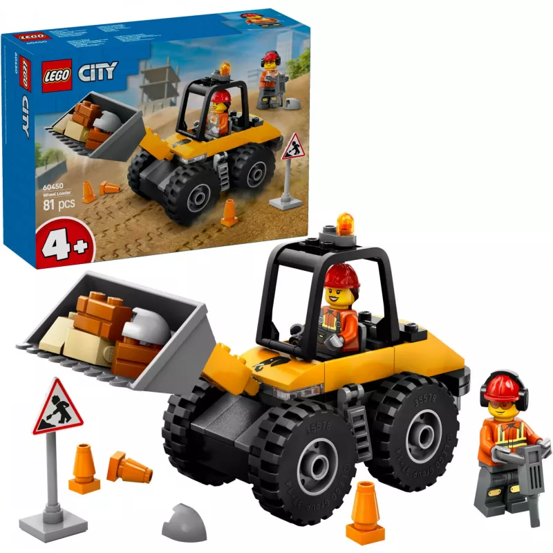 LEGO City 60450 Żółta ładowarka kołowa