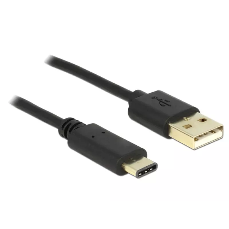 Kabel USB DeLOCK 2m USB2.0-A/USB2.0-C Czarny