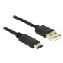 Kabel USB DeLOCK 2m USB2.0-A/USB2.0-C Czarny
