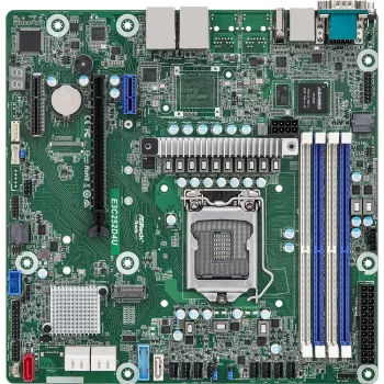 Płyta główna ASRock E3C252D4U Intel C252 micro ATX LGA 1200, 4x DDR4 DIMM, maks. 32 GB, M.2, SATA, RAID5, Intel I210