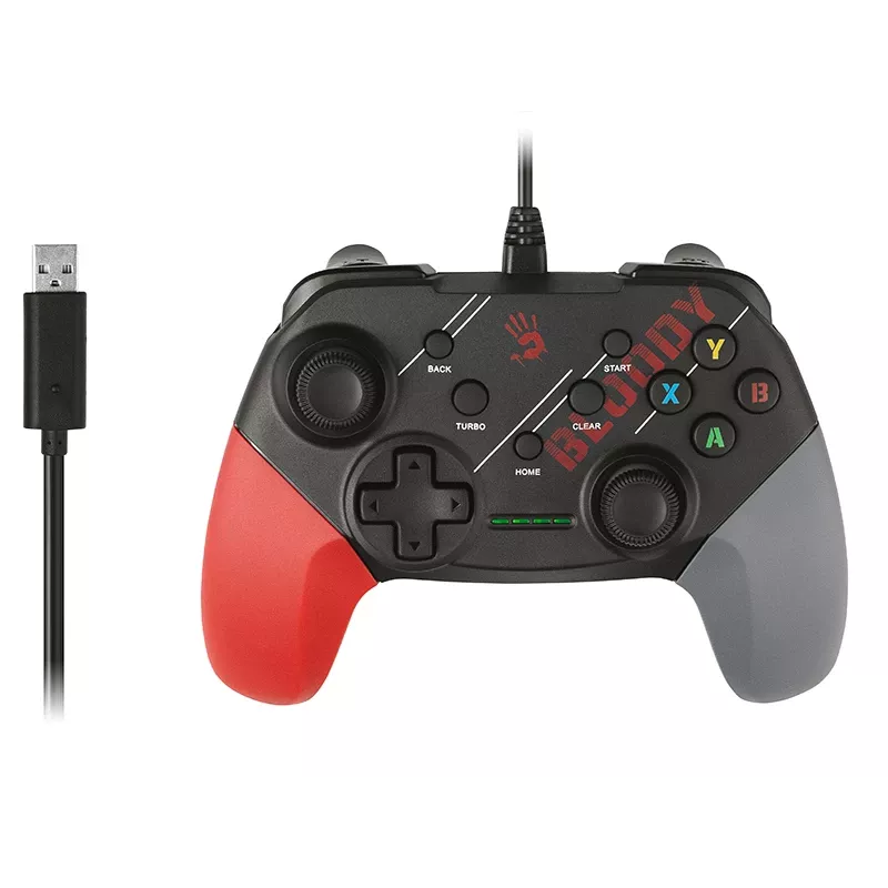 Przewodowa mysz gamingowa A4Tech Bloody GP30 czerwona — ergonomiczny kształt, złącze USB
