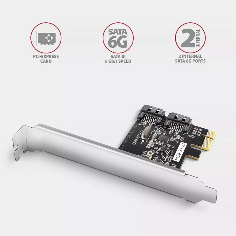 Axagon PCES-SJ2 karta interfejsu/adapter wewnętrzny SATA