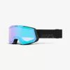100% SNOWCRAFT Gogle zimowe Czarny Unisex Green, Mirror, Turquoise soczewka cylindryczna (płaska)