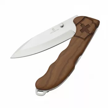 Nóż składany Victorinox Hunter Evoke Wood V-0.94 15.D630 — ostrze ze stali nierdzewnej, rękojeść drewniana