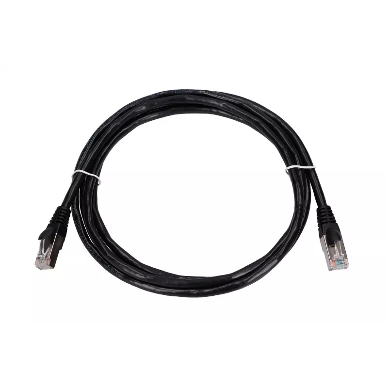 Kabel sieciowy Extralink LAN Patchcord Kat.5e RJ-45 2m Czarny