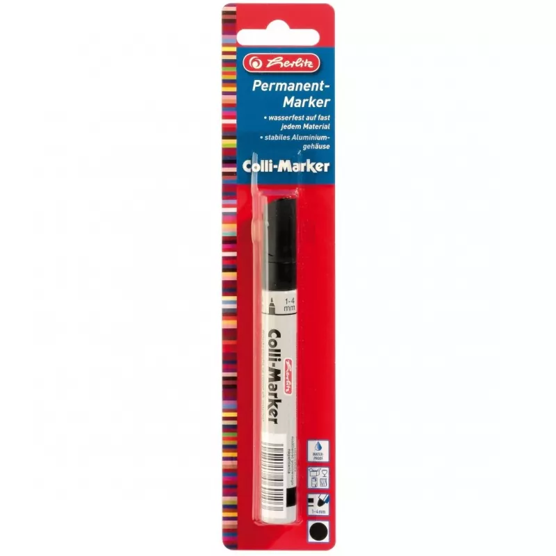 Marker permanentny Herlitz 8665408 Czarny 1 szt.