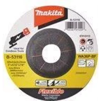 Makita - tarcza szlifierska - do metalu, stal nierdzewna - 125 mm - ziarnistość: WA36P - do Makita DGA506RTJ