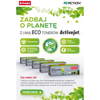 Toner BIO Activejet ATH-35NB do drukarek HP, Canon, zamiennik HP 35A CB435A, Canon CRG-712; Supreme; 1800 stron; czarny. ECO Toner.
