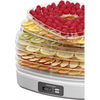 Suszarka do żywności Concept Solution SO2080, 260 W, biała, średnica tacki 25 cm
