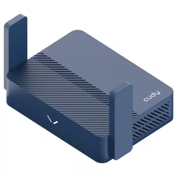 Przenośny router Cudy TR3000 AX3000 Wi‑Fi 6, Gigabit Ethernet WAN/LAN, USB-A, anteny zewnętrzne, niebieski