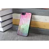 Etui ochronne iKins do Apple iPhone 8/7 z wzorem kwiatu wodnego, czarne