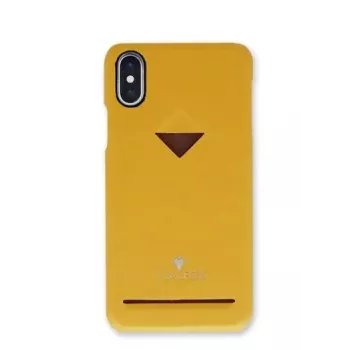 Tył obudowy telefonu VixFox do iPhone 7/8 Plus, musztardowo-żółty, twarda osłona ochronna