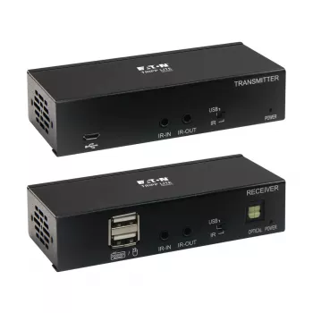 Zestaw przedłużacza USB C na HDMI przez Cat6 z obsługą KVM, 4K 60Hz, 4:4:4, Nadajnik/Odbiornik, USB, PoC, HDCP 2.2, do 70 m, TAA - Rozszerzenie wideo