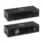 Zestaw przedłużacza USB C na HDMI przez Cat6 z obsługą KVM, 4K 60Hz, 4:4:4, Nadajnik/Odbiornik, USB, PoC, HDCP 2.2, do 70 m, TAA - Rozszerzenie wideo