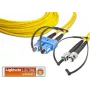 Lightwin LDP-09 SC-ST 1.0 kabel światłowodowy 1 m LSOH OS2 2x SC 2x ST żółty (LDP-09 SC-ST 1.0)