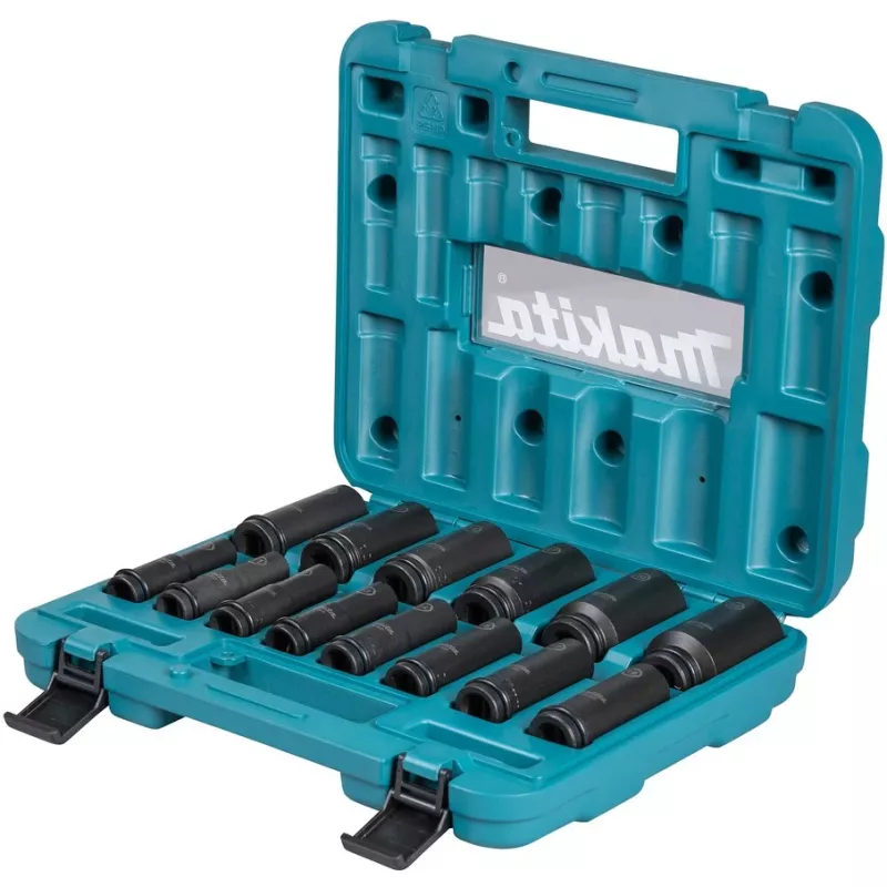 Makita E-16586 zestaw nasadek udarowych Czarny, Zielony