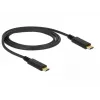 Kabel USB DeLOCK 83661 USB 3.2 Gen 2 1m USB C Czarny
