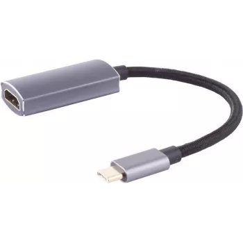 Adapter graficzny USB shiverpeaks BS14-05051 USB Type-C męski czarny szary