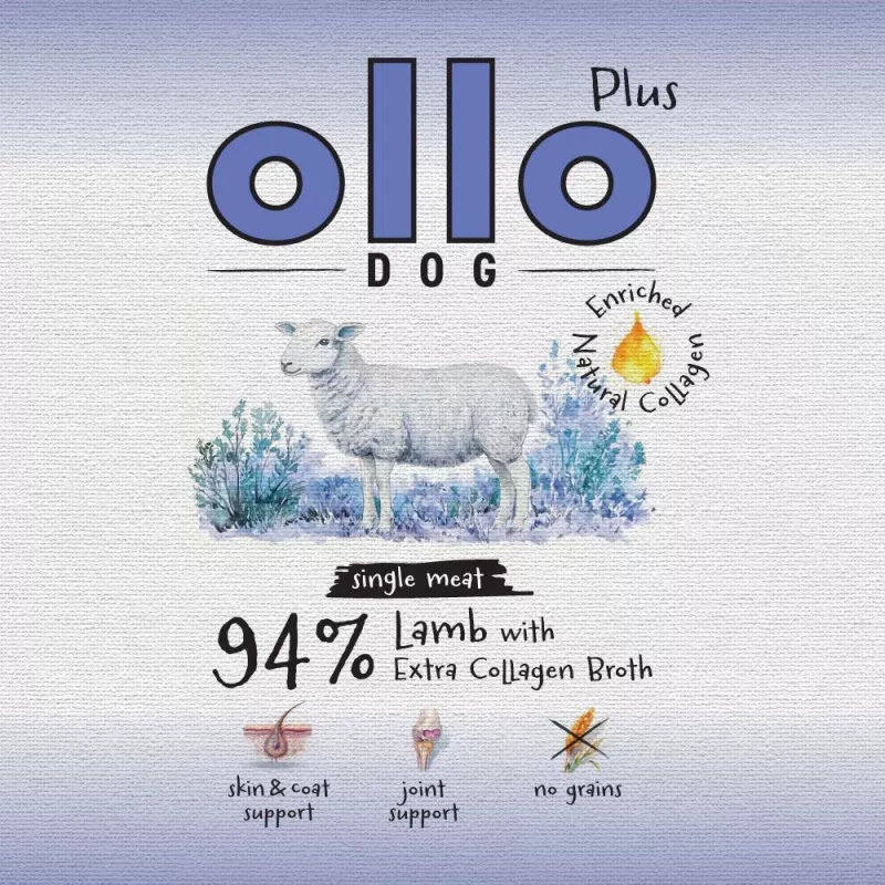 Ollo Plus Kolagen Jagnięcina 400g puszka dla psa