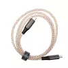 Kabel ładujący USB-C do USB-C FIXED FIXDLED-CC-RA ze wsparciem PD i stałą długością, zintegrowana dioda LED tęczowa