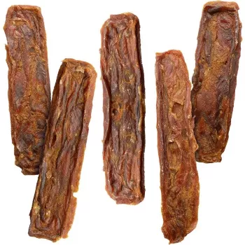 Przysmak dla psa Vitakraft Pure Beef Strips 80 g — jednoskładnikowa wołowina, bez zbóż, bez glutenu, odpowiedni dla wszystkich ras