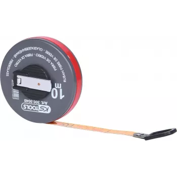 Taśma miernicza ks tools 300.0040 — 10 m taśma z tworzywa, obudowa zwijana