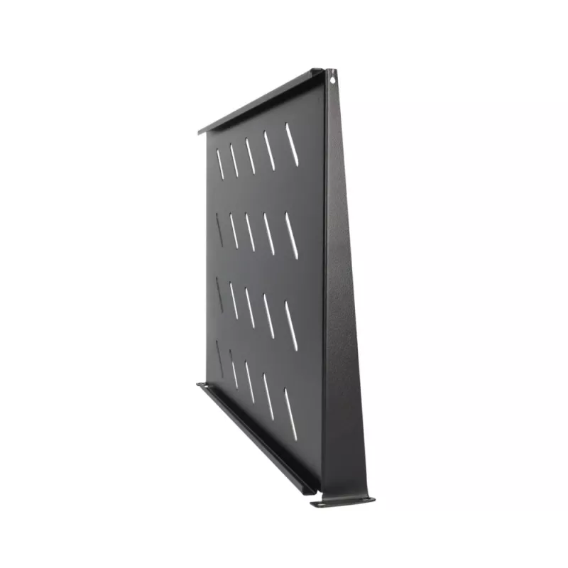 Półka rack Extralink SHELF 1U do szaf wiszących 19 cali, 1U, 300 mm, czarna, metalowa