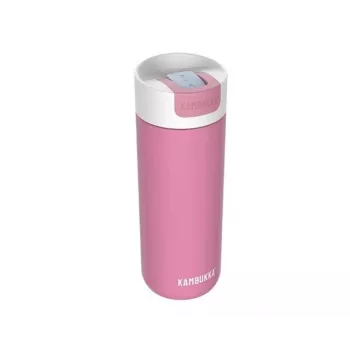 Kubek termiczny Kambukka 500 ml stal nierdzewna BE0111-02028, izolowany próżniowo, szczelny, pokrywka Snapclean, różowy