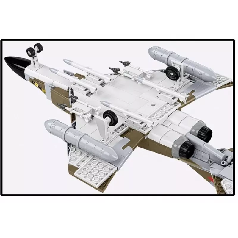 Cobi Blocks F-4M Phantom II model samolotu wojskowego, zestaw konstrukcyjny 728 elementów