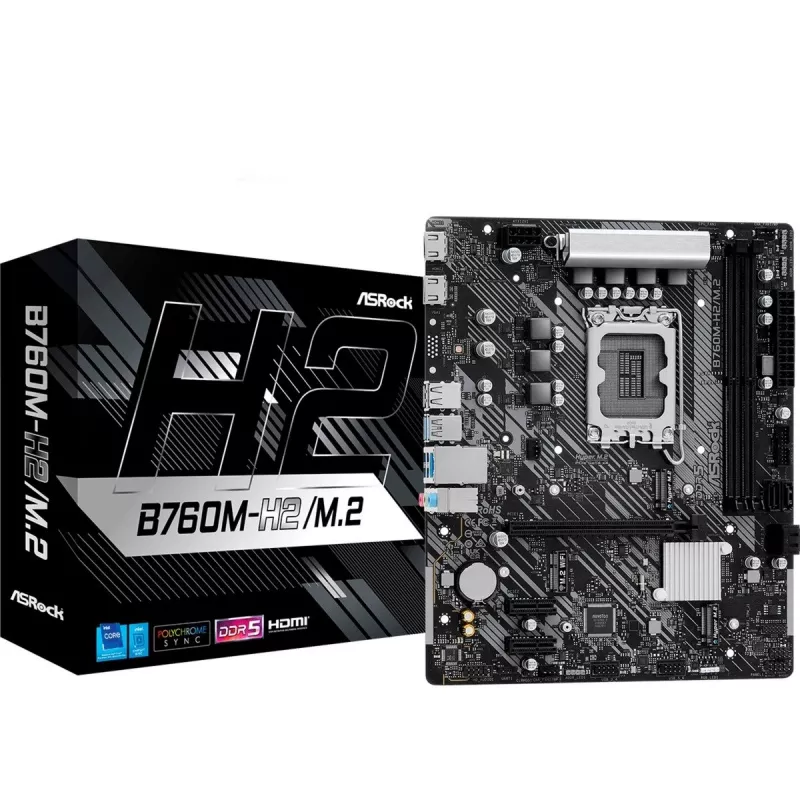 ASRock B760M-H2/M.2 DDR5 LGA1700 Micro-ATX Płyta główna