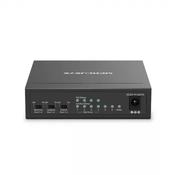 Mercusys 6-portowy przełącznik biurkowy 10/100Mbps z 4 portami PoE+