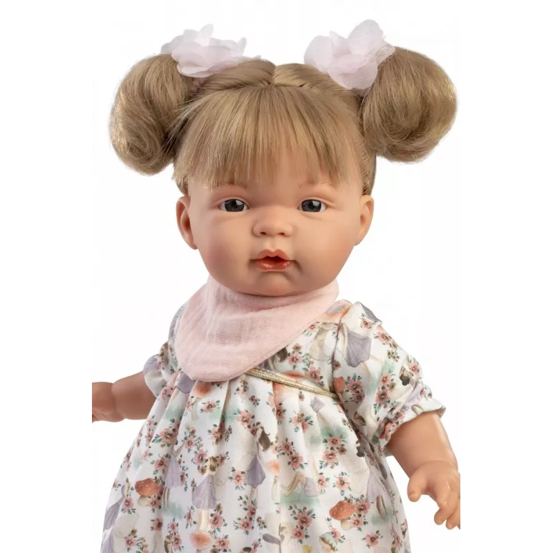 Lalka Llorens Joelle, 38 cm, płacząca lalka z realistycznymi cechami i miękkim korpusem