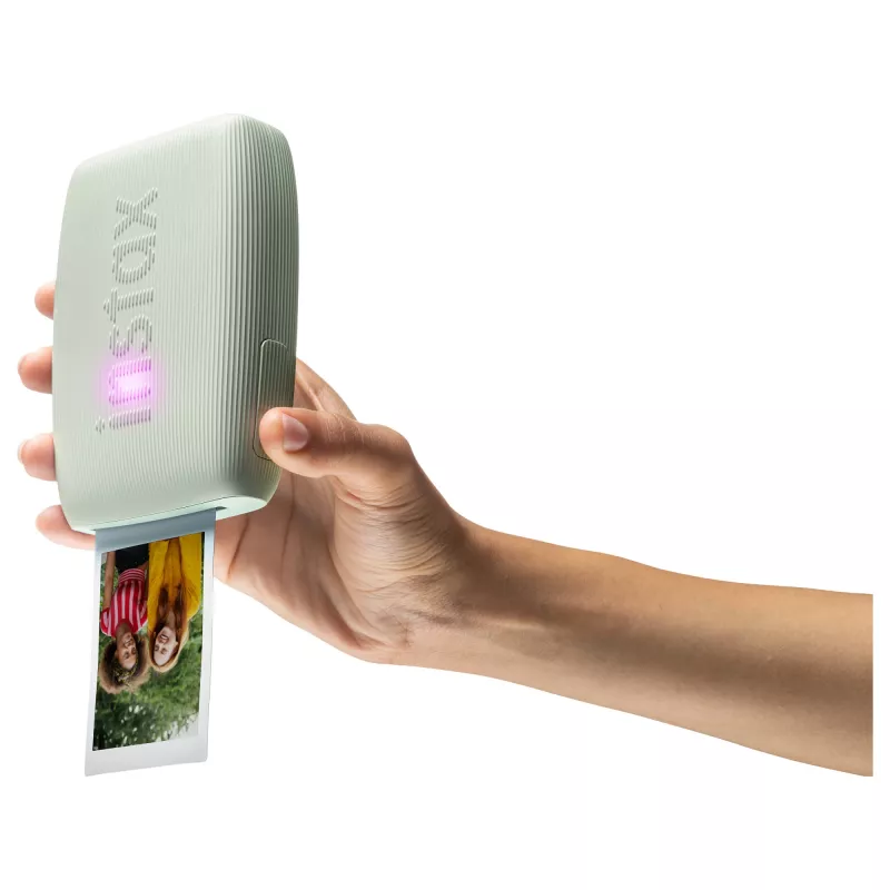 Natychmiastowa drukarka Fujifilm Instax Mini Link3 Sage zielony — 800×600 DPI, wydruki 6,2×4,6 cm, Bluetooth, 0,21 kg