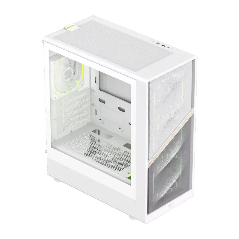 Obudowa Gamemax AERIS 330 MW | Biała | Mini Wieża | Bez zasilacza