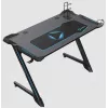 Onex | Biurko gamingowe RGB z uchwytem na kubek, hakiem na słuchawki, uchwytem na gamepad, 114 cm (szer.) | GD1200Z | czarne
