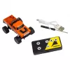 Zdalnie sterowany monster truck Amewi DieCast 1:64 RTR w kolorze pomarańczowym, karoseria odlewana ciśnieniowo, gotowy do jazdy