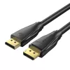 Kabel DisplayPort 1.4 Vention HCCBI, 3 m, 8K@60Hz / 4K@120Hz, 80 Gbit/s, pozłacane styki, czarny