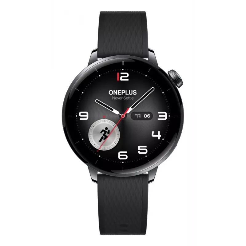 Smartwatch ONEPLUS Watch 3 43mm — 1.32 cala AMOLED, Snapdragon W5, GPS, NFC, IP68, 5 ATM, 354 mAh, obudowa ze stali nierdzewnej