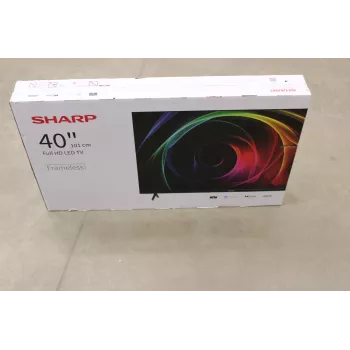 TV Sharp 40HA1205E 40 cali (101 cm) Full HD, 1920×1080, HDMI, USB, DVB-T/T2/C/S/S2, Czarny, uszkodzone opakowanie