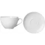 Porcelanowy spodek do cappuccino ritzenhoff & breker Snap BIANCO — można myć w zmywarce