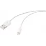 Kabel Renkforce USB 2.0 USB-A, wtyk Apple Lightning 1,00 m, biały RF-6857548 (RF-6857548)
