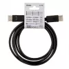 Kabel DisplayPort SAVIO CL-136, DisplayPort męski–męski, 2 m, DP 1.2, pozłacane styki, czarny