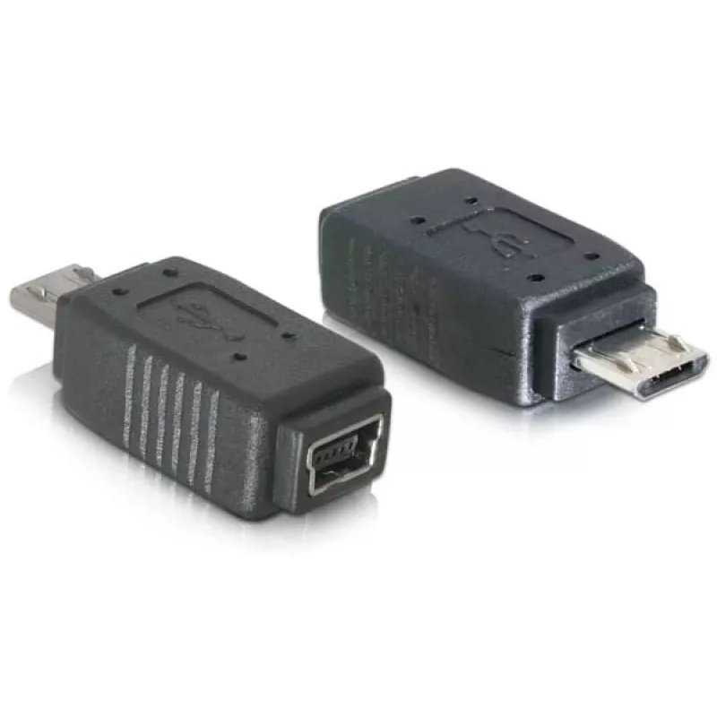 Adapter USB micro-B męski na mini USB 5-pin DeLOCK 65063