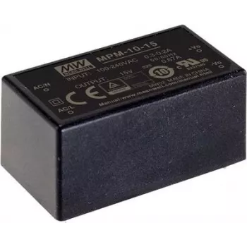 Zasilacz MEAN WELL MPM-10-5, 10 W, wyjście 5 V, wejście 80–264 V