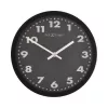 Zegar ścienny NeXtime 2906ma Mercure, Ø 25 cm, czarny