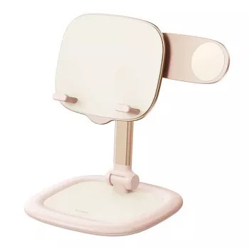 Stojak na tablet i telefon Baseus Seashell Series Pink — regulowana wysokość, lekki