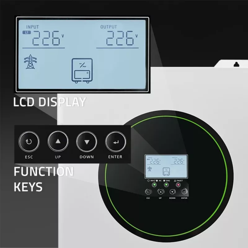 Falownik hybrydowy Qoltec Off-Grid 11000W