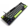 Klawiatura mechaniczna MEDIA-TECH MT1260 czerwony Core MX60, układ 60%, przełączniki CHERRY MX czerwony, podświetlenie RGB, USB, zielona