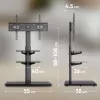 Stojak pod telewizor ONKRON TS5550-B dla 32–65 cali (81,3–165,1 cm), maks. obciążenie 30 kg, VESA 100x100–600x400, wysokość 880–1080 mm, obrót ±25°