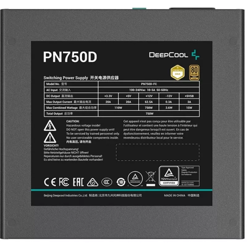 Zasilacz Deepcool PN750D 750W Gold ATX
